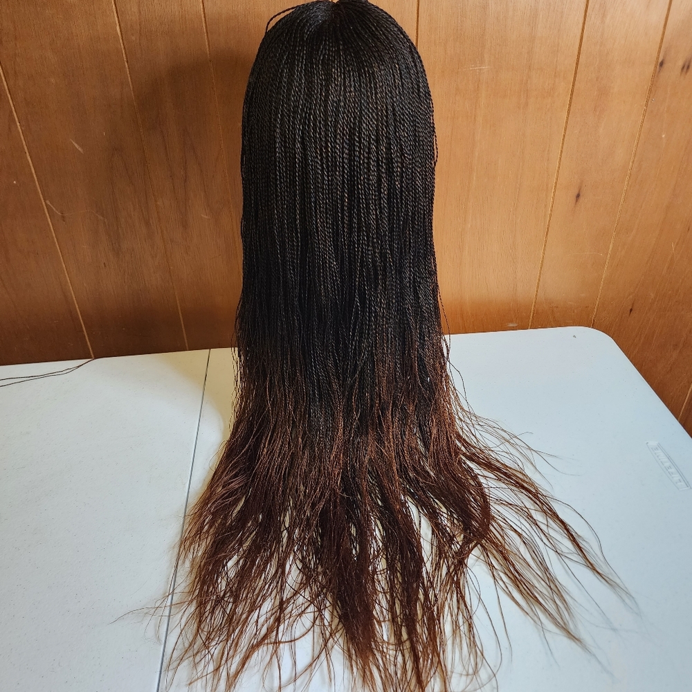 NEW African Braided Twist Wig Double Color.